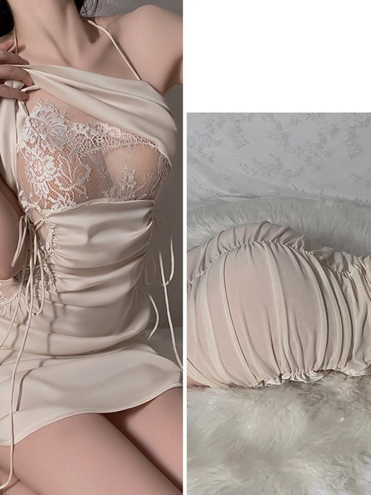 Sexy Woman Lingerie Babydoll Exotic Dress Role Play Maid Uniform Cosplay Costumes Lace Bra Porn Apparel Halloween Bride Set