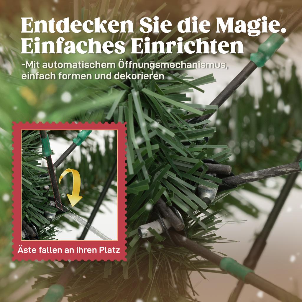 Artificial Christmas tree 180 cm pine tree with 3026 tips for indoor use
