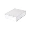 Abs Plastic Drawer Style Desk Organizer With Hidden Pen Holder For Students And Office Use