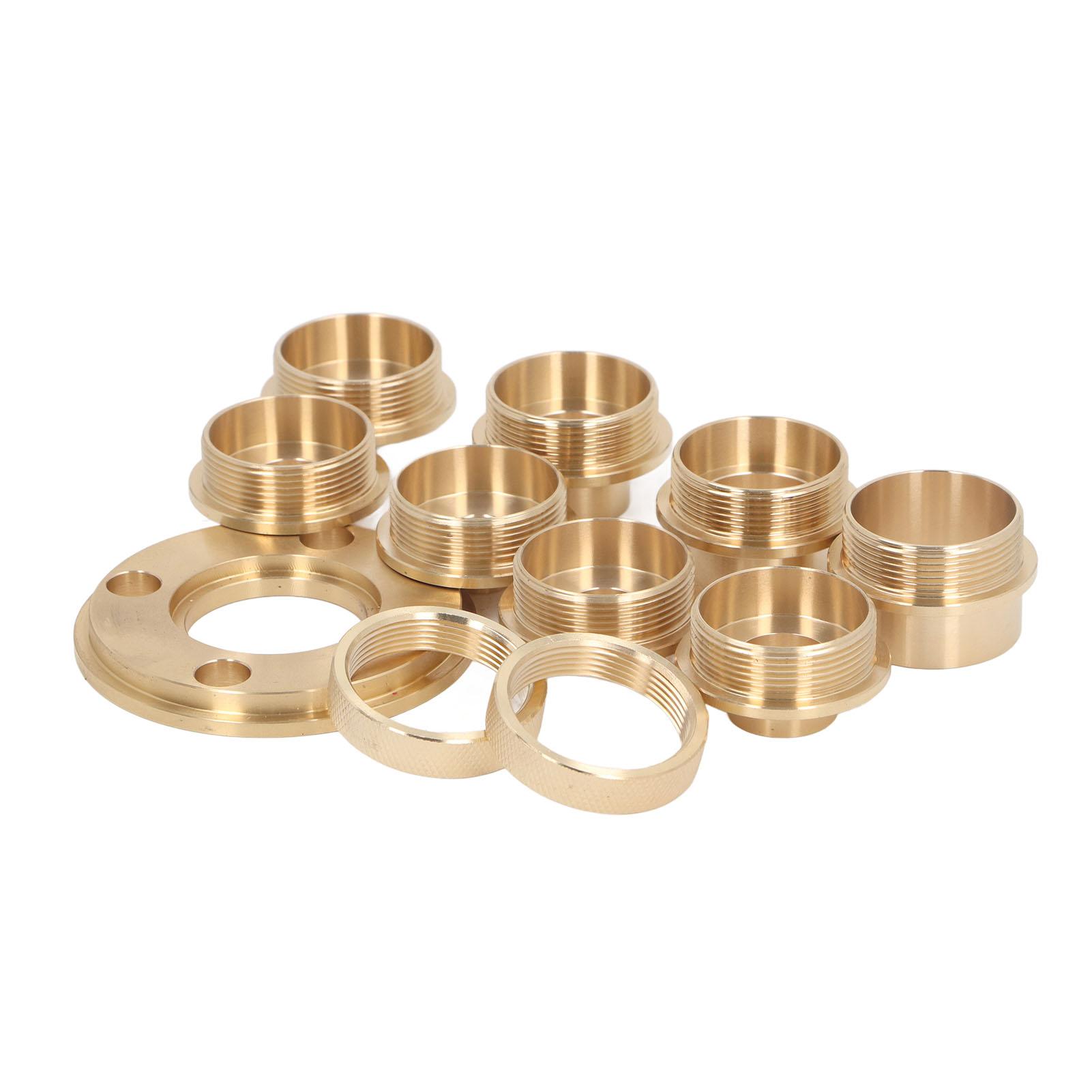 

11 шт. латунных направляющих для фрезерного шаблона, набор втулок, детали фрезера, аксессуары для деревообработки, обрезки