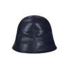 VARZAR VZ Studded Vegan Leather Tulip Hat Navy