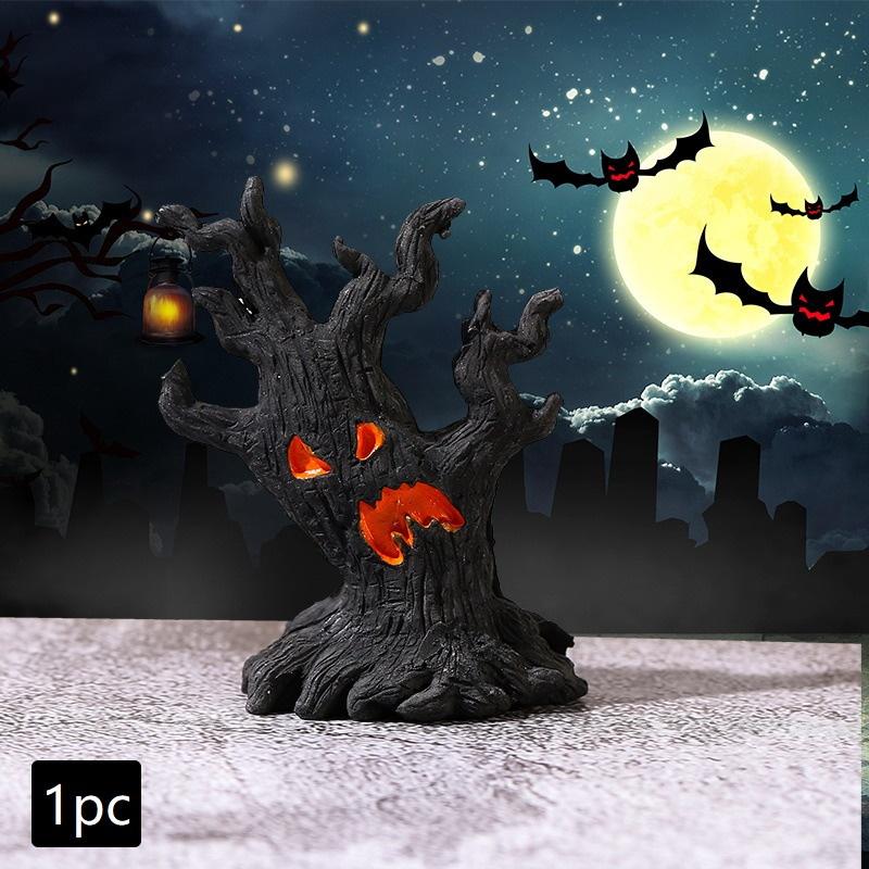 Micro Landscape Halloween Dryad Ornaments Mini Dryad Shape Craft Resin Ornament For Halloween Party Horror Atmosphere Home Decor