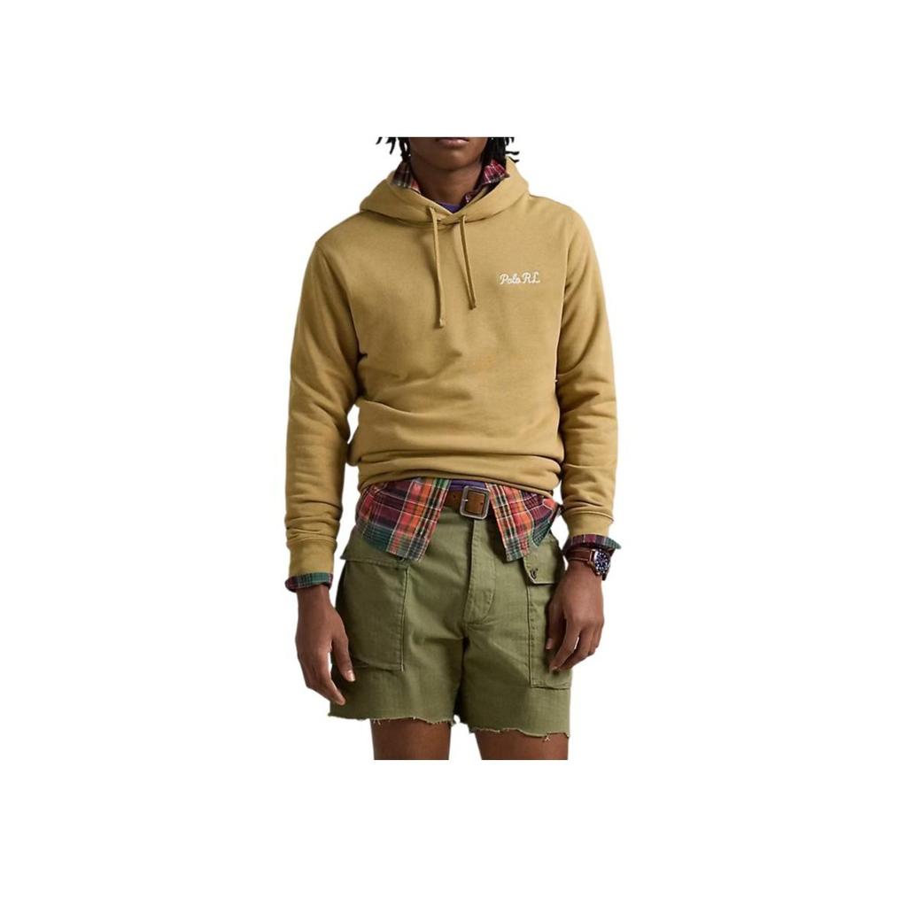 Polo Ralph Lauren Solid Color Hooded Pullover Sweatshirt Men Sweatshirts Yellow 710958449-001