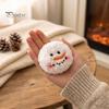 Festive Hanging Ornaments for Winter Soft Plush Snowman Christmas Ornaments, Snowball Decorations with Gold Holiday Party Atmosphere Decor String