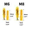 50Sets Self Drilling Expansion Tube Nails M6 M8 M10 With Screws Expansion Bolt Pipe Heavy Duty Self-Tapping Flat Head Screws