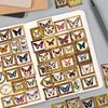 52pcs Retro Butterfly Transparent Stickers for DIY Decoration: Phone Cases, Water Bottles, Refrigerators, Luggage, Journals