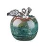 DIY Necklace Pendant Fruit Shape Natural Faux Crystal Pendant with Electroplated Silver Leaf Buckle 20mm Mini Ornament