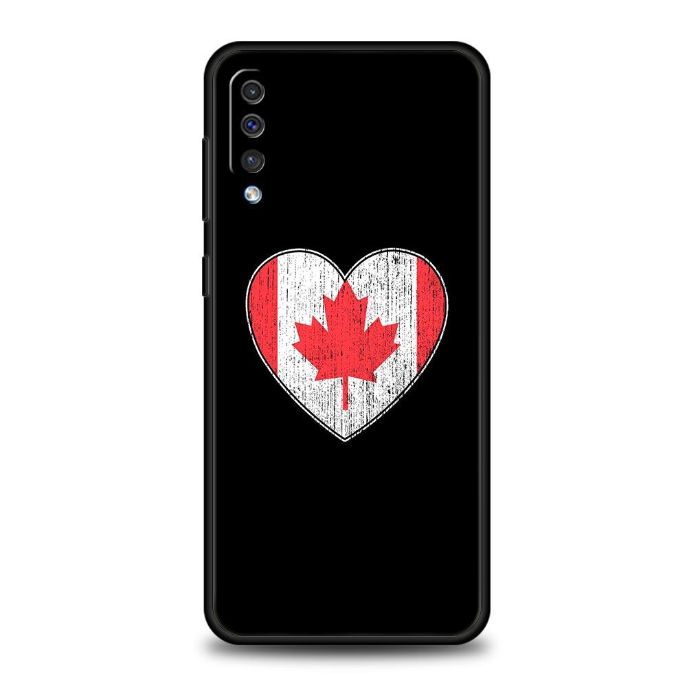 Javorový List Kanadská Vlajka láska Fotbal Pouzdro na Telefon Pro Samsung A12 A32 A50 A70 A20E A20S A10 A10S A22 A30 A40 A42 A52 5G A02S A04s Kryt