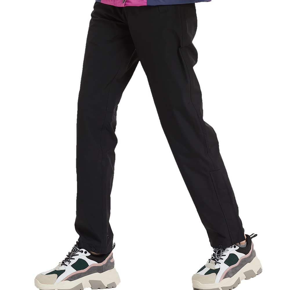 Rain Golf Pants Water Pressure Rain Water Repellent Mountain Black [Arashiyama] Women's Pants, [Waterproof Pants, Resistance 10,000mmh2o, Breathable,