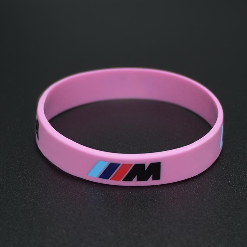 M Power Silicone Rubber Wristband For BMW M Emblem M3 M5 X1 X3 X5 X6 E46 E39 E36 E60 Seires Flexible Bracelet Sports Bangle