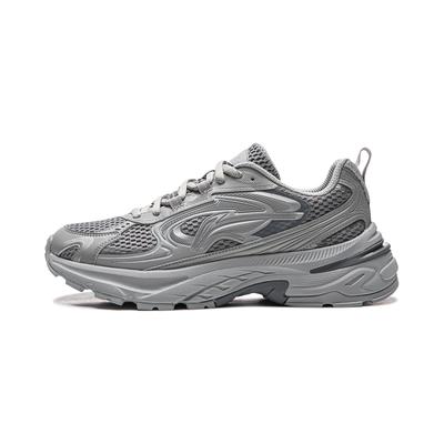 Li Ning Dämpfung Rutschfest Abriebfest Atmungsaktiv Unterstützung Leicht Niedrig geschnitten Freizeitschuhe Herren Grau AGLW003-4