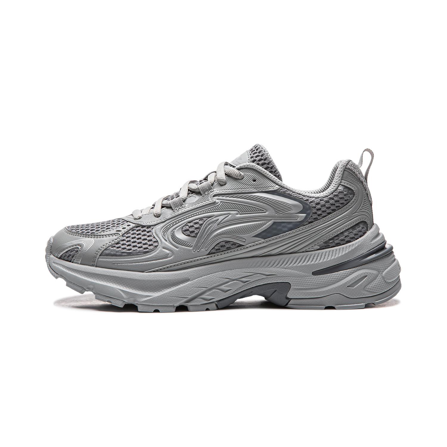 

Li Ning Cushioning Slip Resistant Abrasion Resistant Breathable Support Lightweight Low top Casual Shoes Men s Gray AGLW003-4 42