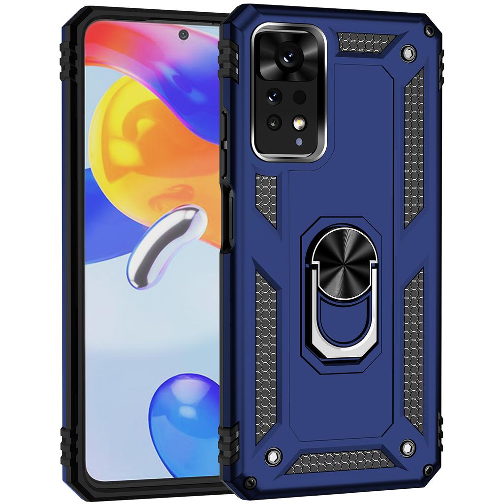 Pro Xiaomi Redmi Note 11E Pro 5G/Xiaomi Redmi Note 11 Pro 5G (Qualcomm) Pouzdro PC+TPU Kryt na telefon se stojánkem