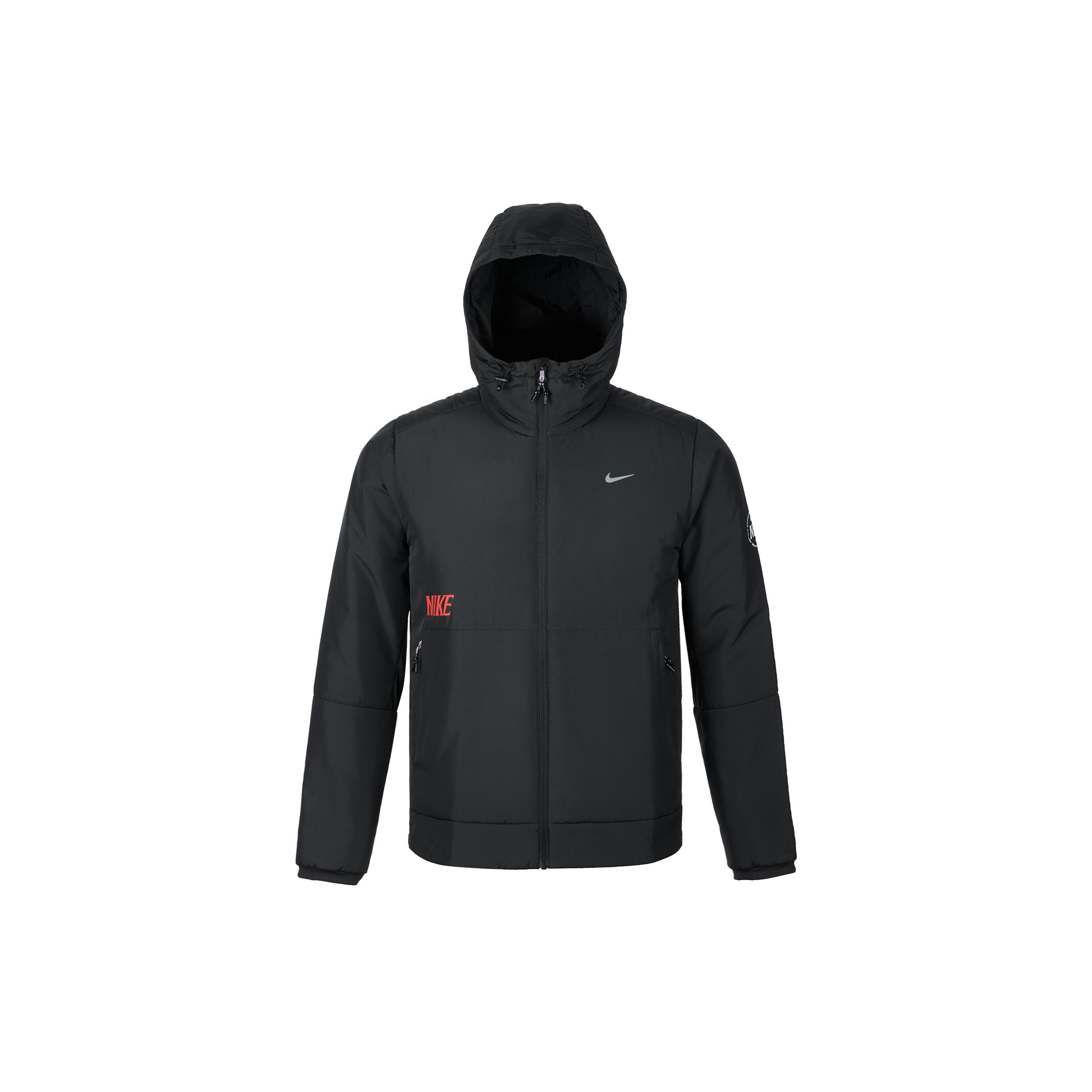 Мужские пуховики Nike Черные с капюшоном Умеренные IQ3715-010 XL