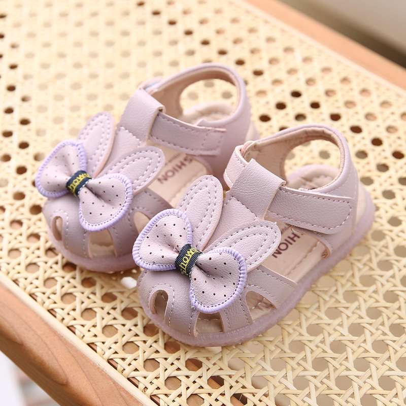 

2025 summer baby girl sandals 0-1 years old 2 packs of head soft-soled toddler shoes 6-18 months princess 3 baby shoes 4 Inner length 15.5cm25 size