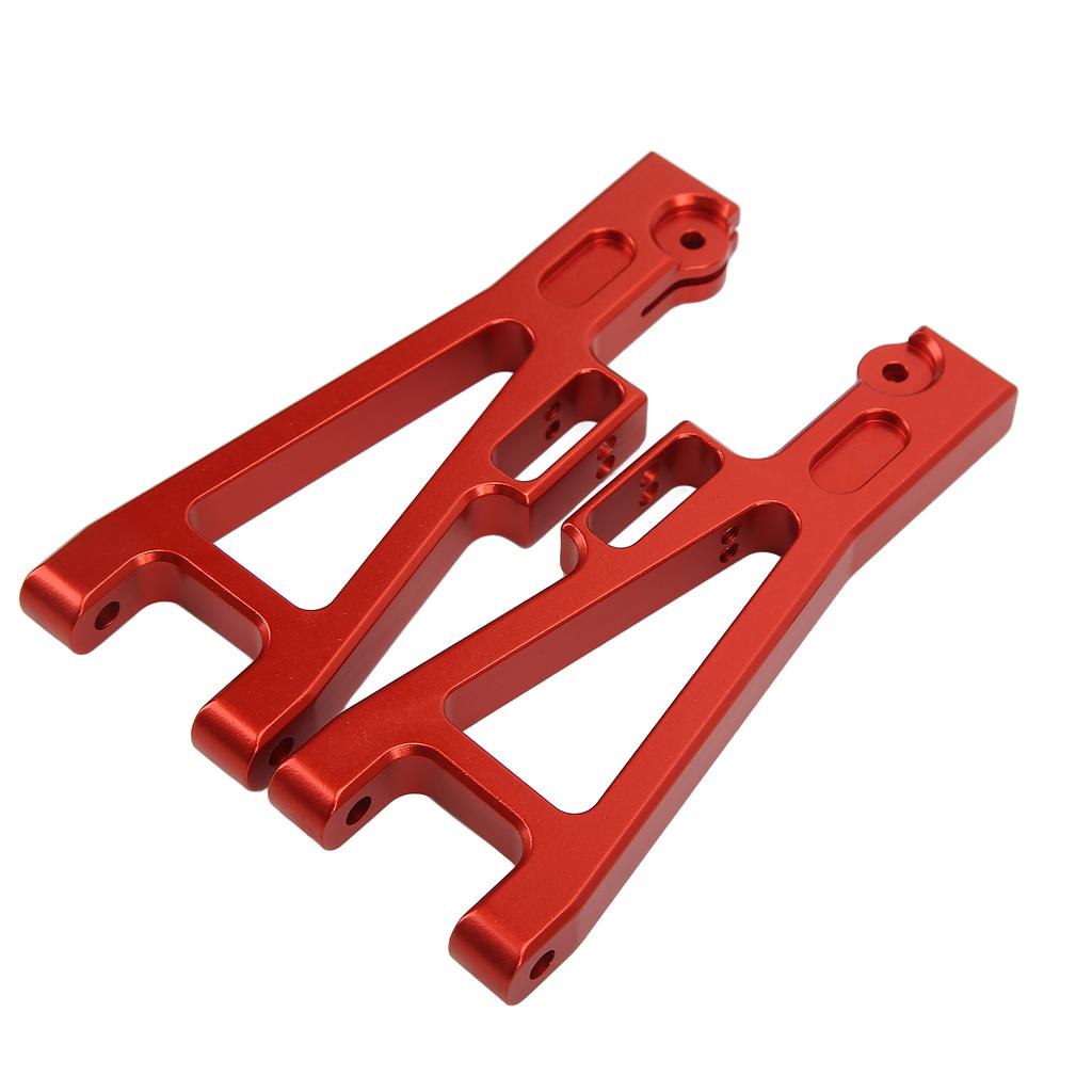 2pcs RC Suspension Arm Aluminum Alloy DIY Upgrade Front and Rear Lower Swing Arm for JLB 1 10 TruckRed