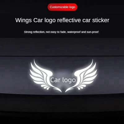 Autoaufkleber Autoflügel Autologo Reflektierender Autoaufkleber Heckscheibenkarosserie Heckabdeckung Kratzaufkleber Autoteile