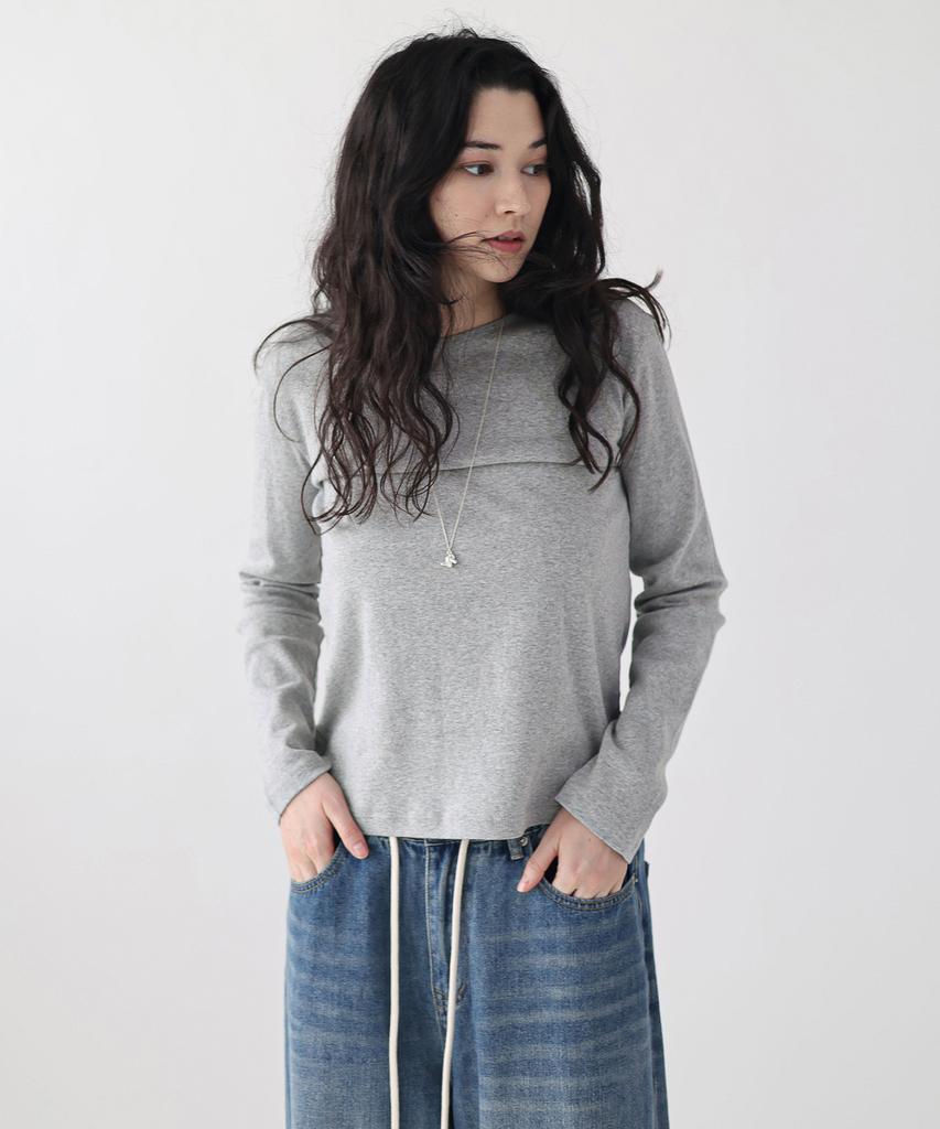 Keullaepeu Robin Round T-Shirt _Gray