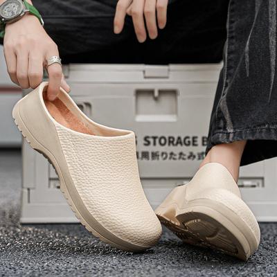 Men Slippers Couples Garden Clog Women Water Proof Chef Shoe Comfortable Sandal Slippers For Pet Workers Outdoor Fishing Shoes