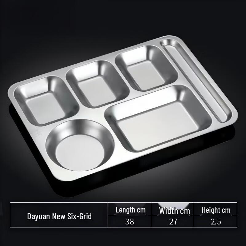 Kujucun Stainless Steel Compartment Lunch Tray