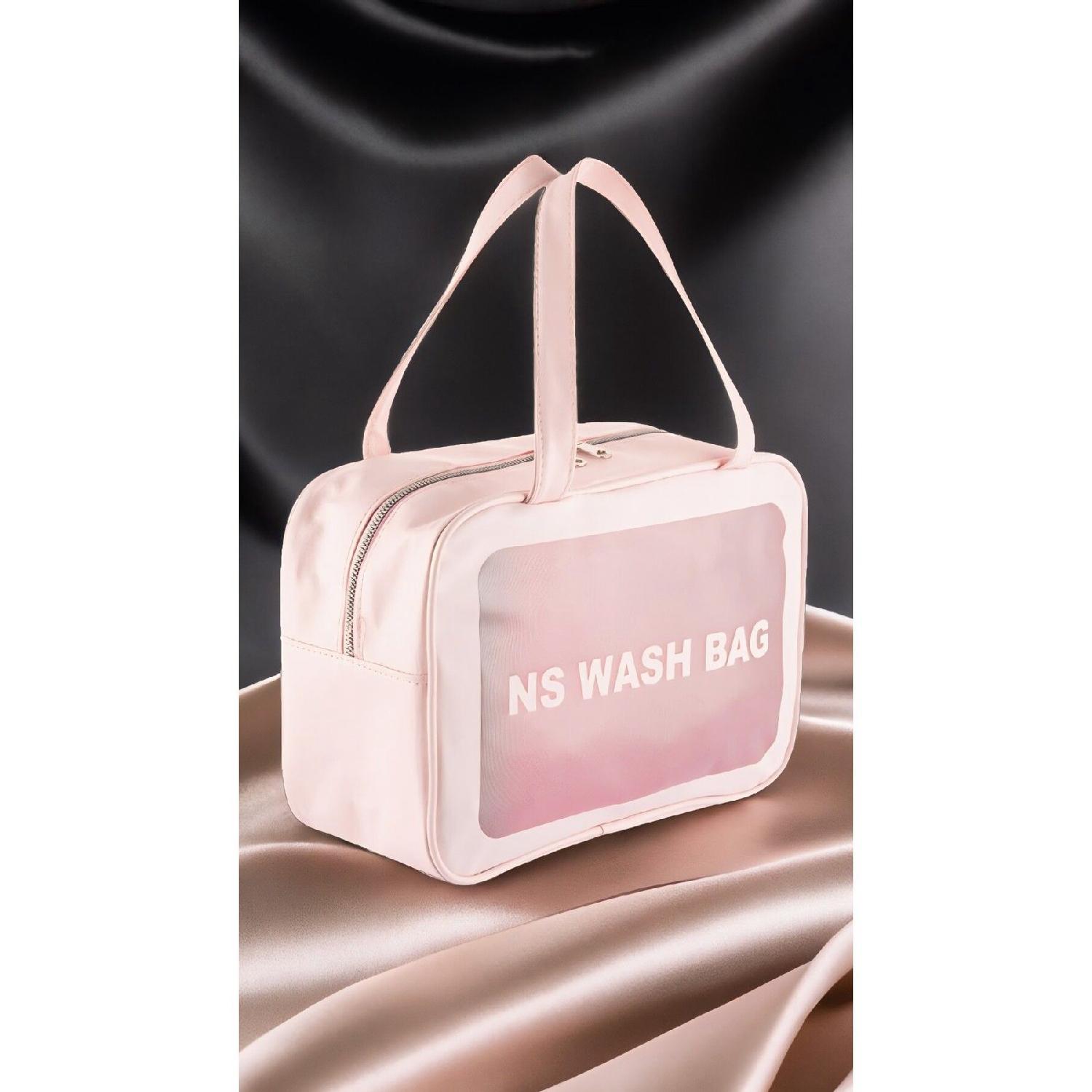 

Ns Transparent Makeup And Cosmetic Bag - Portable Travel Bathroom Storage Bag - L (big size)
