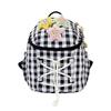 High Value, Fresh, Sweet and Cute Girl Plaid Mini Backpack, Light Travel Backpack for Junior High School Students