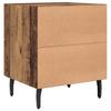 Nightstand Set of 2 Reclaimed Wood Look 40 x 35 x 47.5 cm Engineered Wood