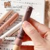 4Pcs Cartoon Erasable Gel Pens Kawaii Black Ink Quick-Drying Writing Smooth Elegant Neutral Pens Aesthetic Students Stationery