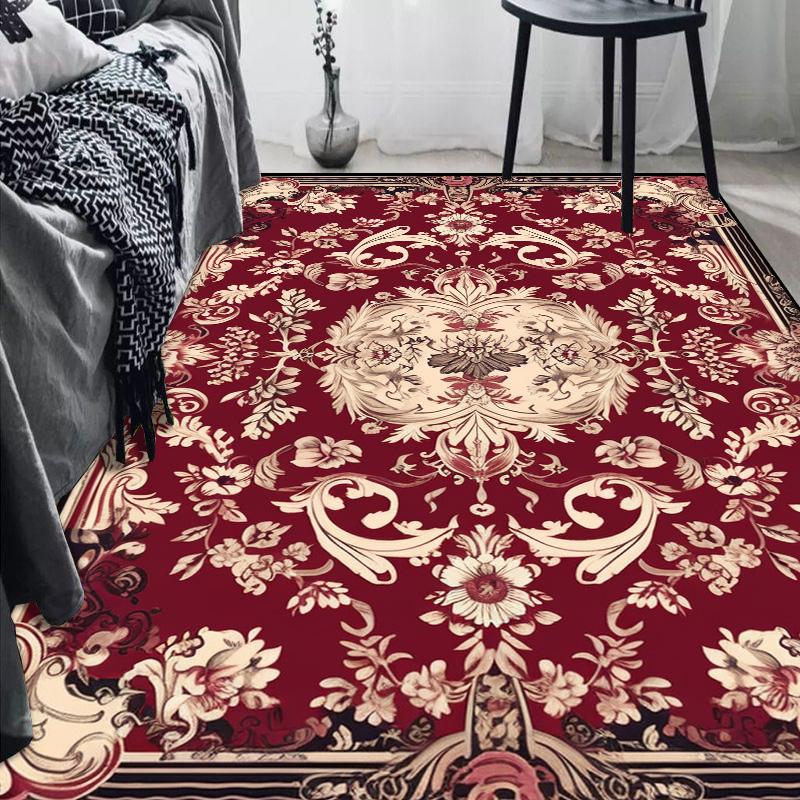 European Luxury Living Room Carpet Non-slip Large Bedroom Decoration Rug Home Cloakroom Lounge Rug Washable Porch Door Mat