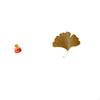 Festival Cornucopia Ginkgo Leaves Art Ornament Treasure Basin Statue for Year Housewarming
