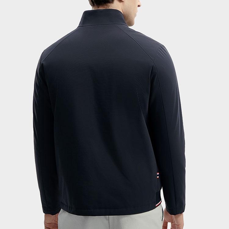 Fila Solid Color Zip Stand Collar Casual Sports Cotton Jacket Men Jackets Legendary-Blue F11M411901F-NV