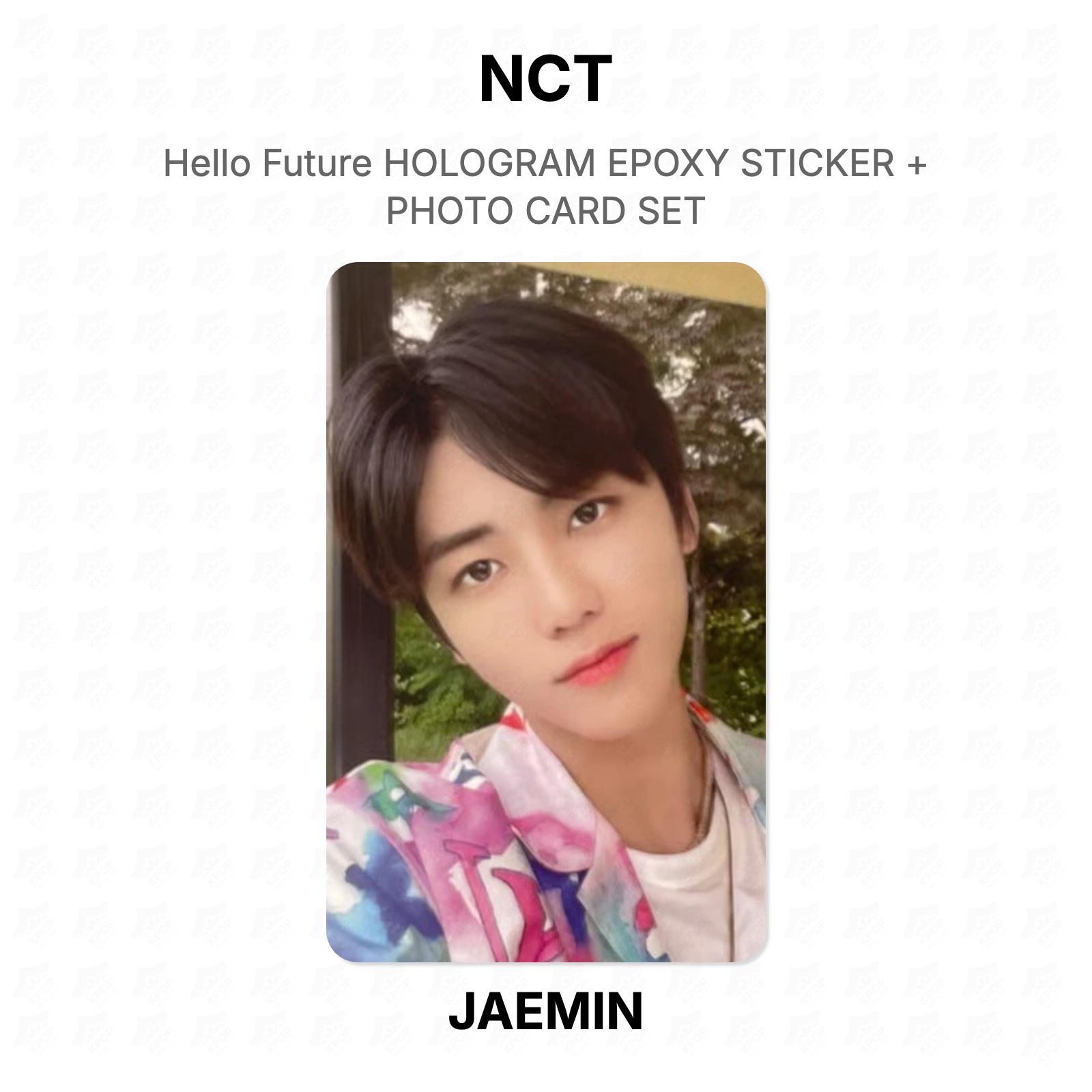 NCT Hello Future ГОЛОГРАММА ЭПОКСИДНАЯ НАКЛЕЙКА + НАБОР ФОТОКАРТОЧЕК Официальная Фотокарточка JAEMIN