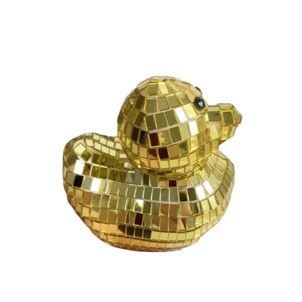 Duck Shape Disco Ball Decor Creative Glass Mirror Mirror Disco Balls  for 70s Party