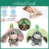 Glow Breathing Avocado Donkey Plush Toy With Pp Cotton Filling For Kids Stuffed Animal