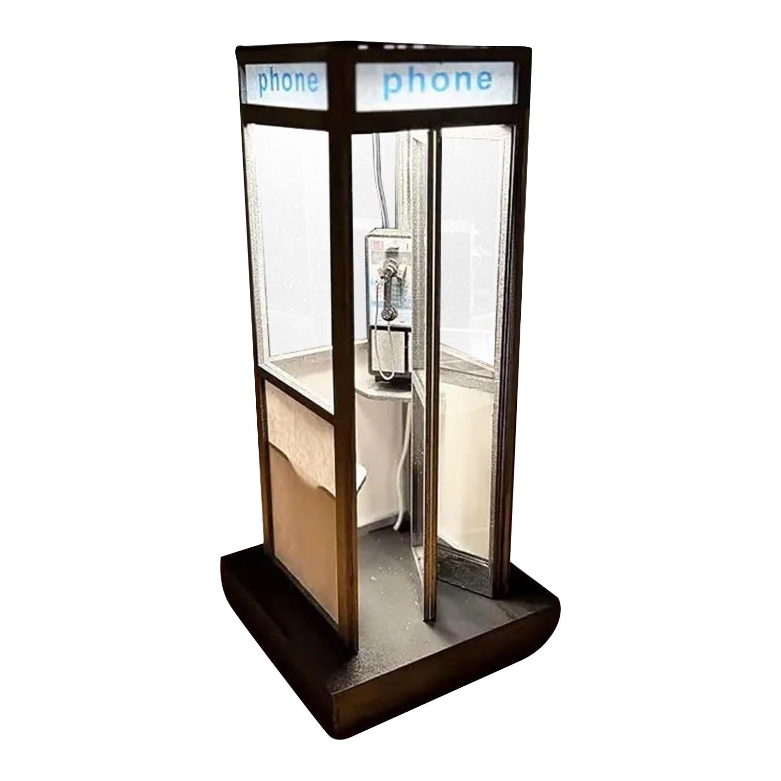 Retro Tall Telephone Booth Light, Retro Telephone Booth LED Night Light, Classic Street Telephone Booth Table Lamp, Home Decoration