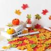 50-500 Stück Künstliche Ahornblätter in verschiedenen Farben, Herbstdeko für Zuhause, Ahornblatt für Halloween, Thanksgiving, Hochzeitsfeier, Bastelarbeiten