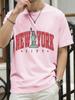 The Statue Representing New York Man Tee Shirts ONeck Summer New Short Sleeve Fashion Cotton Streetwear Loose Casual TShirt