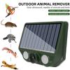 Solar Powered Ultrasonic Animal Driver IP66 Waterproof Animal Deterrent Repellent 500mAh for Repel Mouse Coyote Fox Raccoon Deer