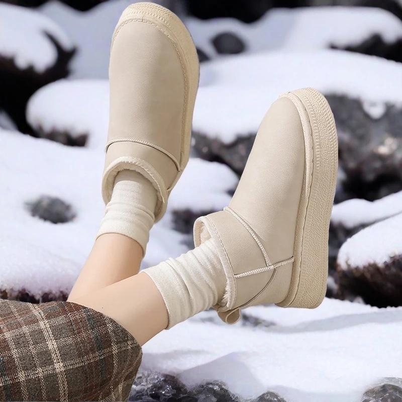 Fashion Fluff Round Toe Platform Heels Shoes Women Luxury Brand Sneakers Woman White Shoes With Heels Sport Real Gym Hypebeast