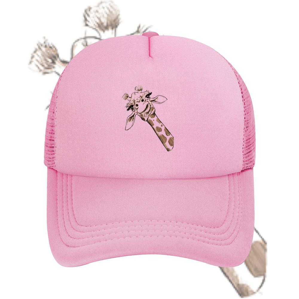 Giraffe Head Brown Paint Strokes Baseball Cap Anime Graphic Hats Adult Unisex Women Sports Outdoor