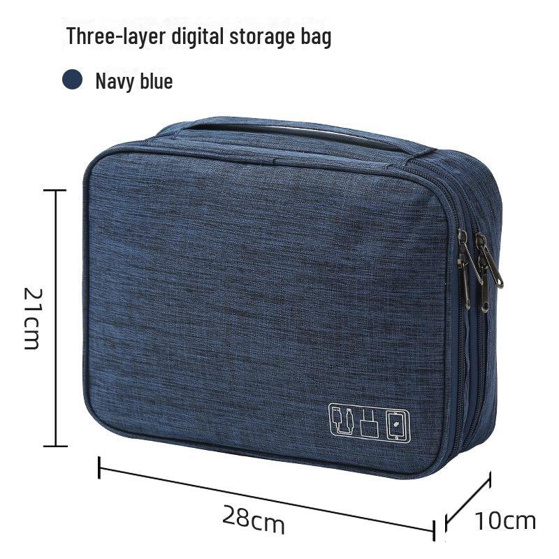 Multifunctional Travel Bag for Cables, Chargers, Power Banks, and Cosmetics