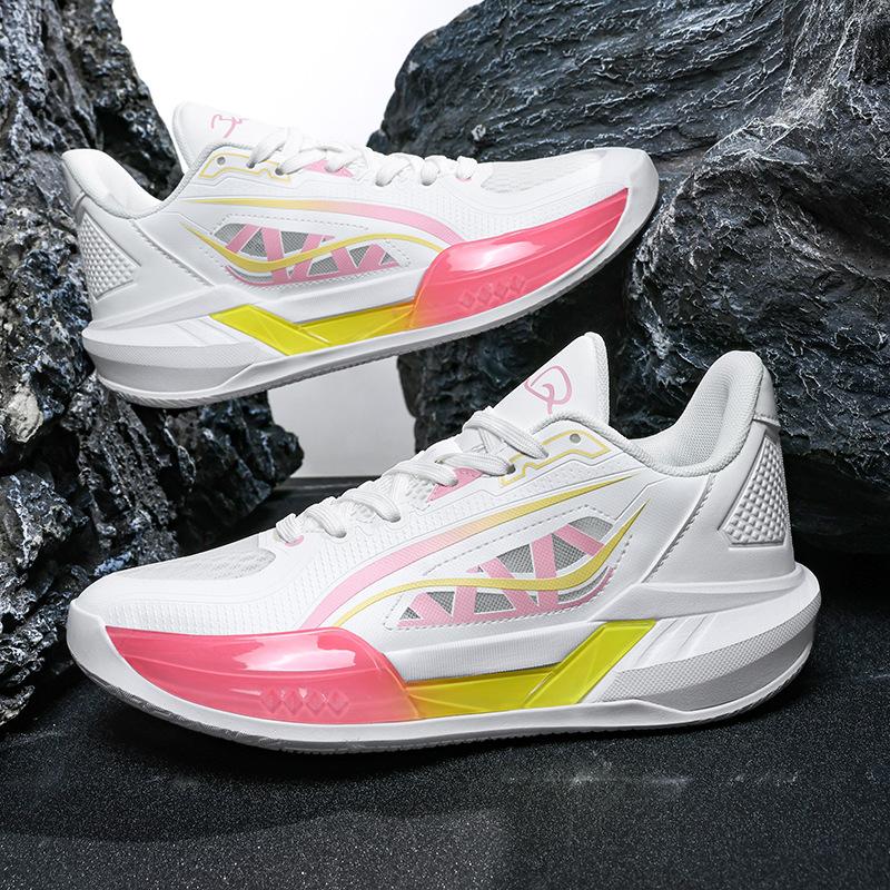 New basketball shoes men's cushioning breathable youth mesh wear-resistant non-slip loud fashion sports shoes