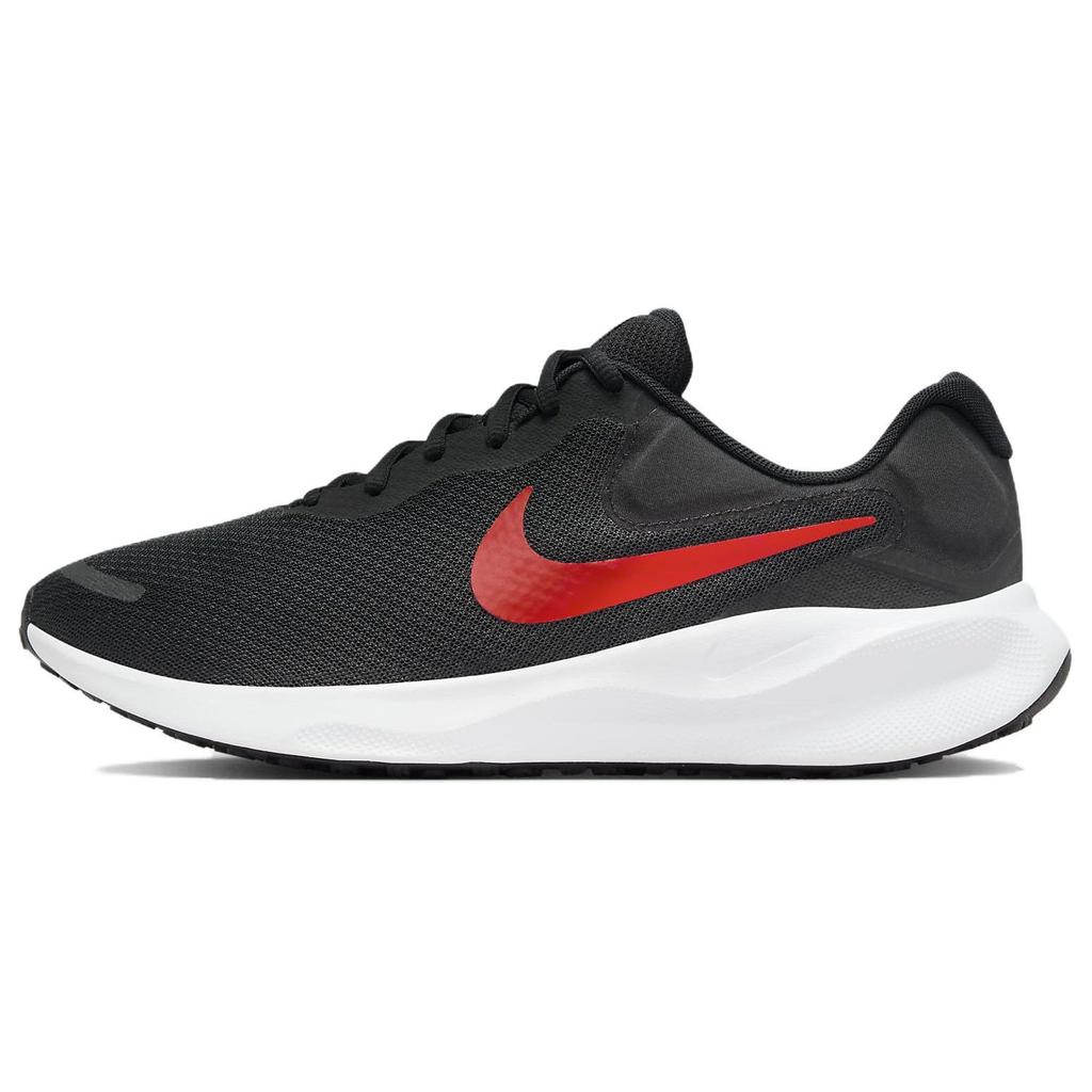 Nike Revolution 7 Black University Red Men Sneakers White FB2207-003