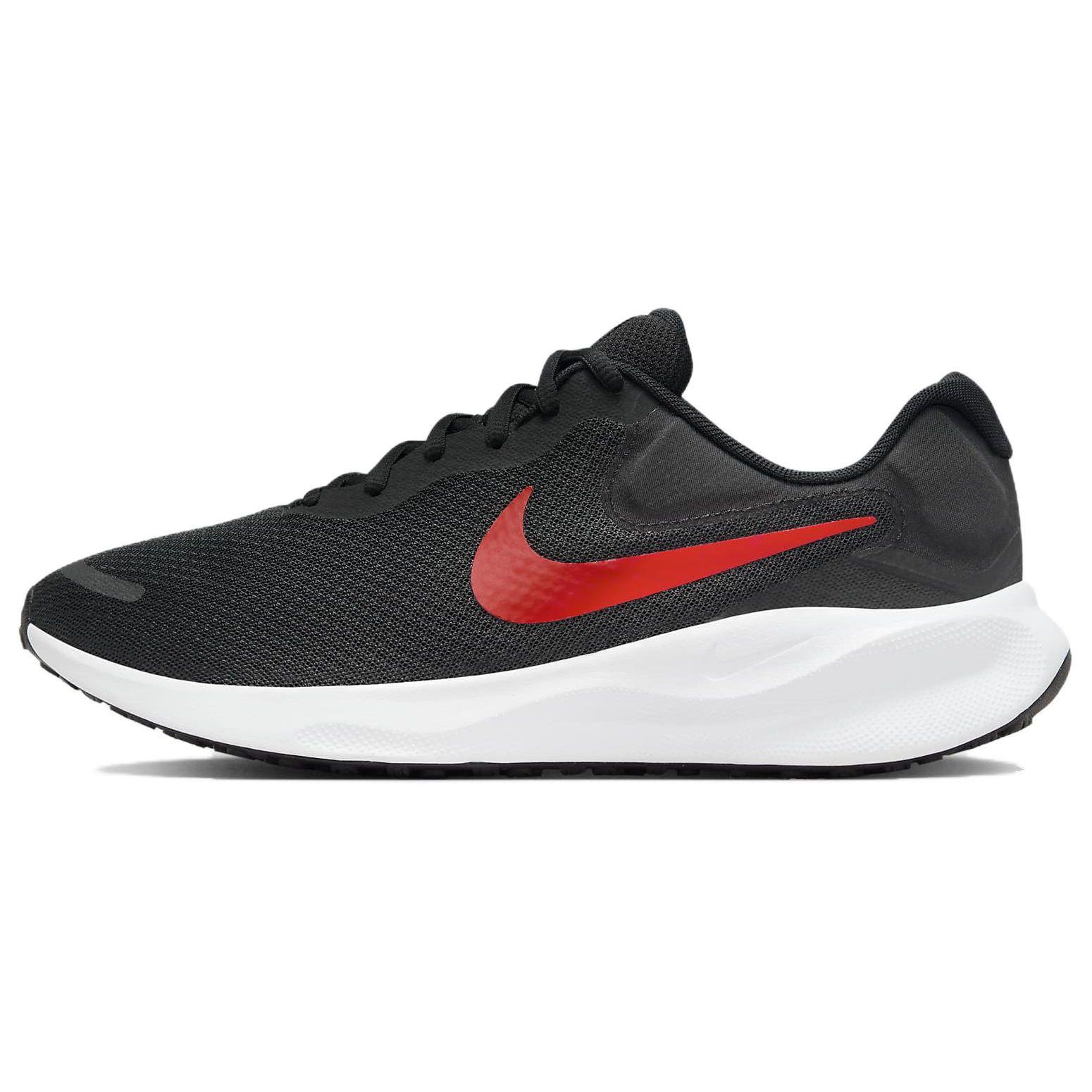 

Nike Revolution 7 Черные Университетский красный Мужские кроссовки Белые FB2207-003 49.5