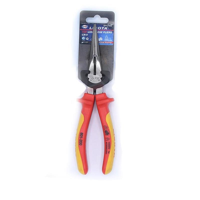 LICOTA VDE Insulated Needle-Nose Pliers for Electricians, 6-8 Inch