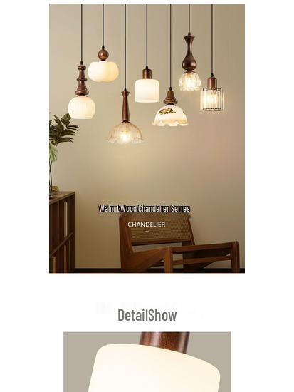 Chinese Retro Bedroom and Hallway Pendant Light