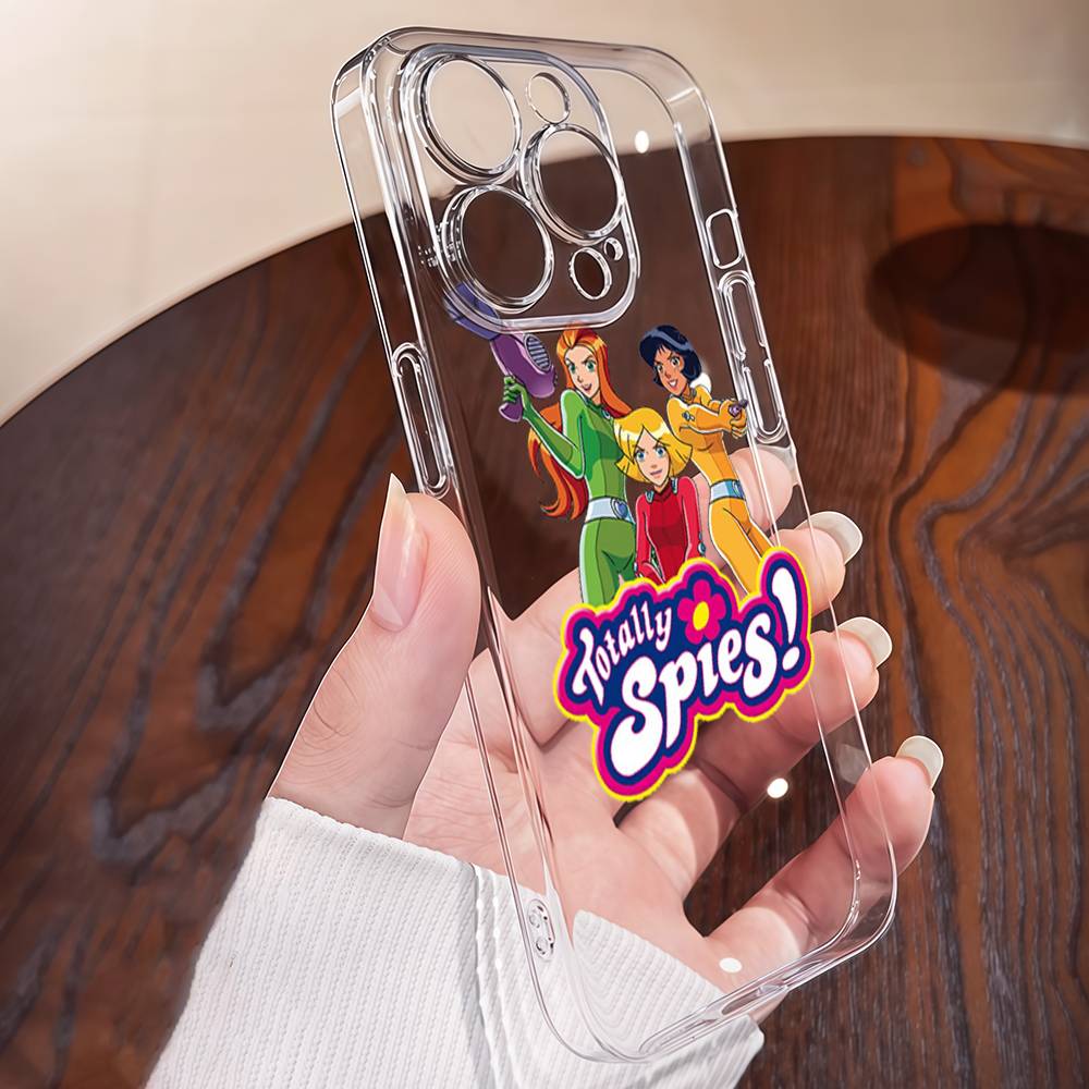 Totally Spies Phone Case For IPhone 17 16 15 14 11 Pro Max 13 12 Mini 17Air 16e Shockproof Soft Clear Cases Coque