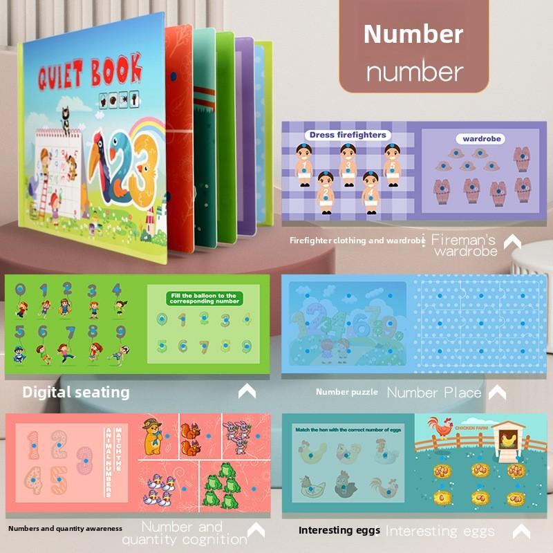 Educational Sticker Book For Kids With Reusable Puzzles Animals Fruits Dinosaur For Ages 3-6
