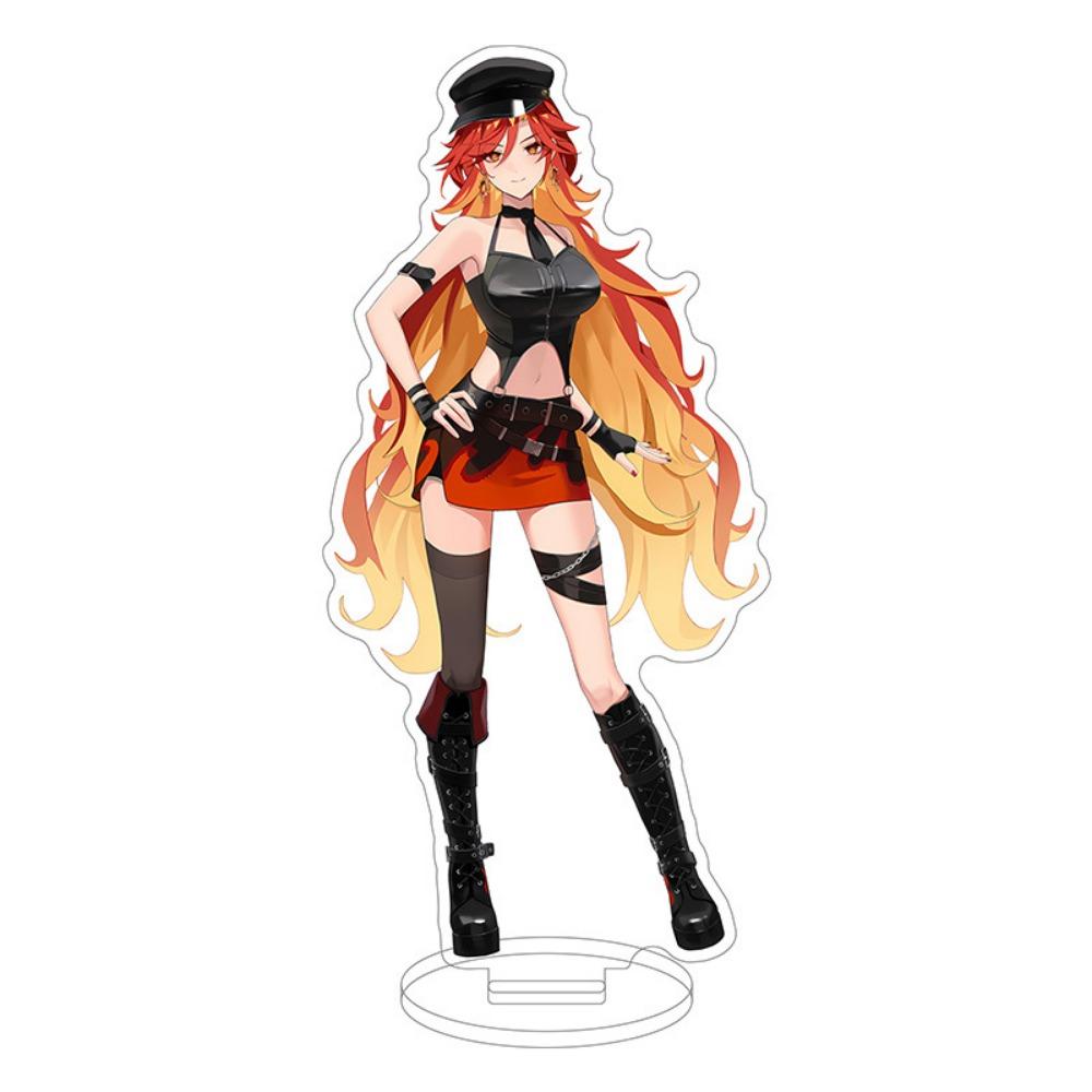 Game Yuanshen HoYoFair Acrylic Stand Scaramouche Brooch Badge Transparent Card Wanderer Balladeer Furina Decor Ornament Gifts