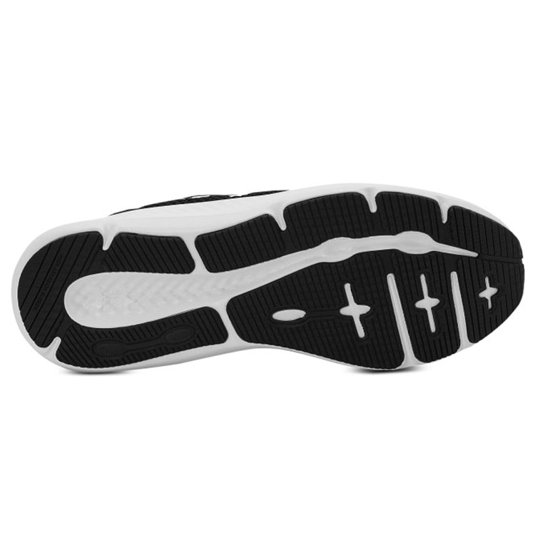 Under Armour Charged Pursuit 3 Black White Men Sneakers 3024878-001